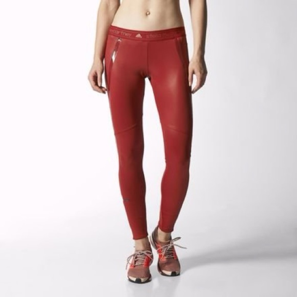 Adidas Red Athletic Leggings